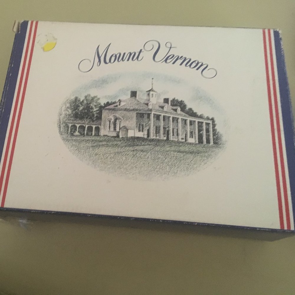 Vintage Avon Mount Vernon Cobalt Blue Plate and Soaps